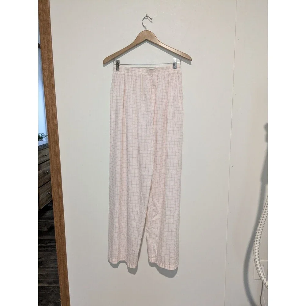 NOS Vintage Pink Grey Lady Barbizon 2 pc S/S Pajama Set 1X Blendaire Batiste